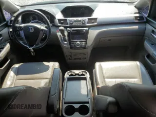 2014 Honda Odyssey EX-L with VIN 5FNRL5H63EB042207, listed as a Copart auction lot 61957605 with 204,563 mi miles and Salvage title. Bid and sale history available at DreamBid. Image 8.