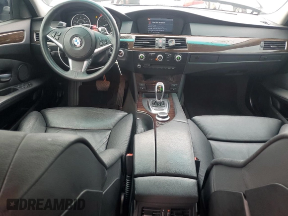 2008 BMW 5 Series 535i with VIN WBANW13598CZ78425, listed as a Copart auction lot 42094325 with 128,455 mi miles and Salvage Title. Bid and sale history available at carsss.com. Image 8.