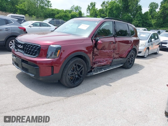2024 Kia Telluride EX X-Line z VIN 5XYP3DGC6RG435643, wystawiony jako IAAI lot #42279212 z przebiegiem 10 069 mil mil oraz . Historia ofert i sprzedaży dostępna na DreamBid. Obrazek 2.
