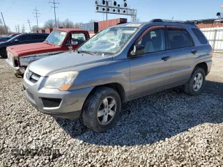 2009 Kia Sportage LX with VIN KNDJF723597636839, listed as a Copart auction lot 49827165 with 113,035 mi miles and Salvage Title. Bid and sale history available at carsss.com. Image 1.