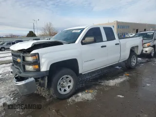 2014 Chevrolet Silverado 1500 Work Truck with VIN 1GCVKPEH3EZ160285, listed as a Copart auction lot 58095964 with 106,968 mi miles and Salvage Title. Bid and sale history available at DreamBid. Image 1.