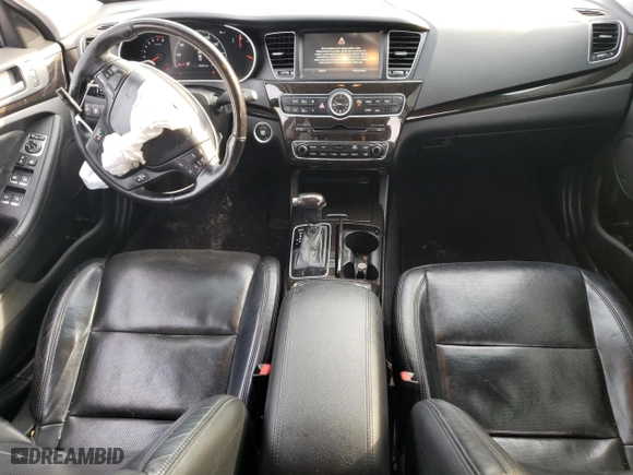 2014 Kia Cadenza Premium with VIN KNALN4D70E5152624, listed as a Copart auction lot 45667074 with 59,301 mi miles and Salvage Title. Bid and sale history available at carsss.com. Image 8.