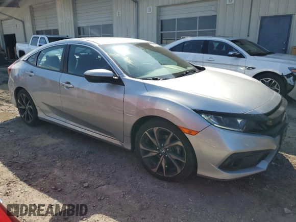 2020 Honda Civic Sedan Sport with VIN 2HGFC2F81LH517786, listed as a Copart auction lot 50638995 with 83,761 mi miles and Salvage Title. Bid and sale history available at carsss.com. Image 4.