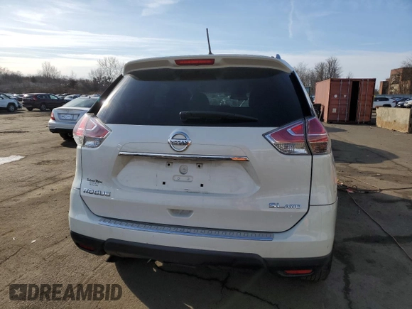 2016 Nissan Rogue SL with VIN 5N1AT2MVXGC746179, listed as a Copart auction lot 48053725 with 99,354 mi miles and Salvage Title. Bid and sale history available at DreamBid. Image 6.