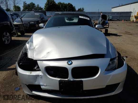 2008 BMW Z4 3.0si with VIN 4USBU53528LX04447, listed as a Copart auction lot 71163054 with 138,920 mi miles and Salvage title. Bid and sale history available at DreamBid. Image 5.