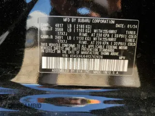 2024 Subaru Crosstrek Wilderness с VIN 4S4GUHU64R3762626, выставлен на аукционе Copart как лот 53307145 с пробегом 13 673 миль миль и Списание • Salvage title. История ставок и продаж доступна на DreamBid. Изображение 16.
