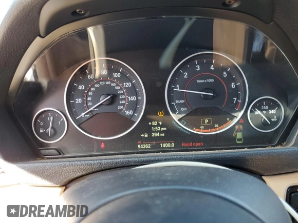 2014 BMW 4 Series 428i with VIN WBA3N7C53EF719615, listed as a Copart auction lot 42146455 with 94,362 mi miles and Salvage Title. Bid and sale history available at carsss.com. Image 9.