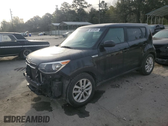 2018 Kia Soul + with VIN KNDJP3A59J7906586, listed as a Copart auction lot 50105485 with 112,243 mi miles and Salvage Title. Bid and sale history available at carsss.com. Image 1.