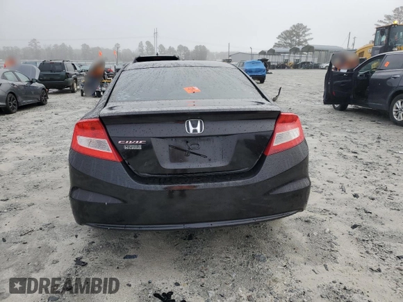2012 Honda Civic Cpe LX with VIN 2HGFG3B51CH521147, listed as a Copart auction lot 44818275 with 0 mi miles and Non Repairable. Bid and sale history available at carsss.com. Image 6.