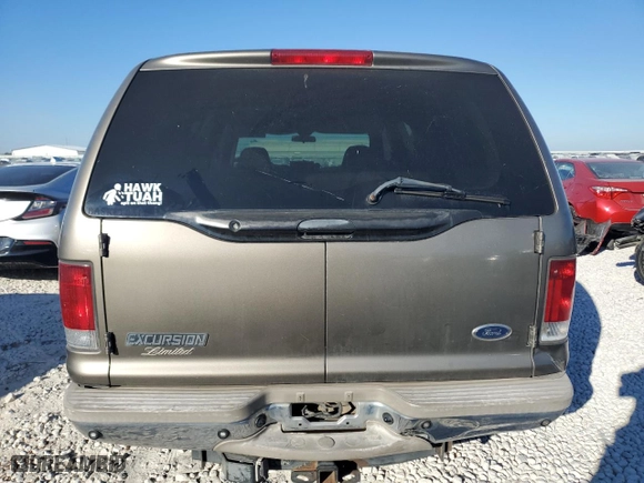 2002 Ford Excursion Limited with VIN 1FMNU42S92ED49689, listed as a Copart auction lot 72948094 with 305,591 mi miles and Salvage Title. Bid and sale history available at carsss.com. Image 6.
