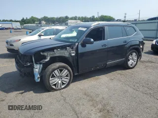2019 Volkswagen Atlas SEL with VIN 1V2MR2CA0KC597934, listed as a Copart auction lot 59352205 with 50,659 mi miles and Salvage title. Bid and sale history available at DreamBid. Image 1.