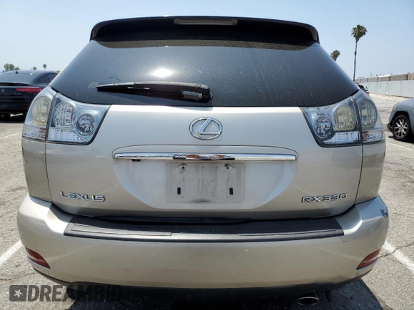 2006 Lexus RX 330 with VIN 2T2GA31U96C049965, listed as a Copart auction lot 59155375 with 291,557 mi miles and Salvage title. Bid and sale history available at DreamBid. Image 6.
