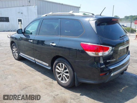 2015 Nissan Pathfinder SL with VIN 5N1AR2MM5FC684405, listed as a IAAI auction lot 42594415 with 130,691 mi miles and . Bid and sale history available at DreamBid. Image 3.