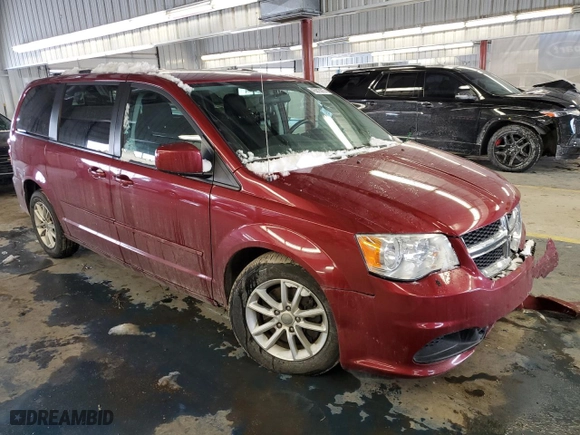 2014 Dodge Grand Caravan SXT with VIN 2C4RDGCG5ER181932, listed as a Copart auction lot 45813015 with 110,805 mi miles and Salvage Title. Bid and sale history available at carsss.com. Image 4.