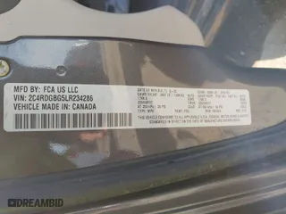 2020 Dodge Grand Caravan SE Plus with VIN 2C4RDGBG5LR234286, listed as a IAAI auction lot 41805712 with 65,609 mi miles. Bid and sale history available at carsss.com. Image 9.