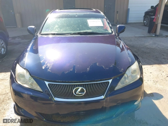 2006 Lexus IS 250 Manual with VIN JTHBK262765024023, listed as a IAAI auction lot 42006175 with 239,893 mi miles. Bid and sale history available at carsss.com. Image 6.