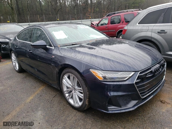 2019 Audi A7 Prestige with VIN WAUV2AF20KN056702, listed as a Copart auction lot 37042263 with 33,535 mi miles. Bid and sale history available at carsss.com. Image 4.