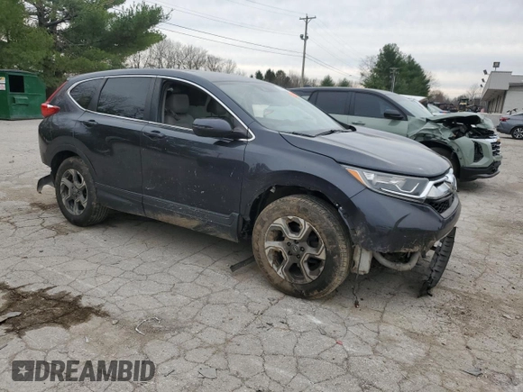 2019 Honda CR-V EX-L with VIN 2HKRW2H8XKH667093, listed as a Copart auction lot 80422394 with 0 mi miles and Salvage Title. Bid and sale history available at carsss.com. Image 4.