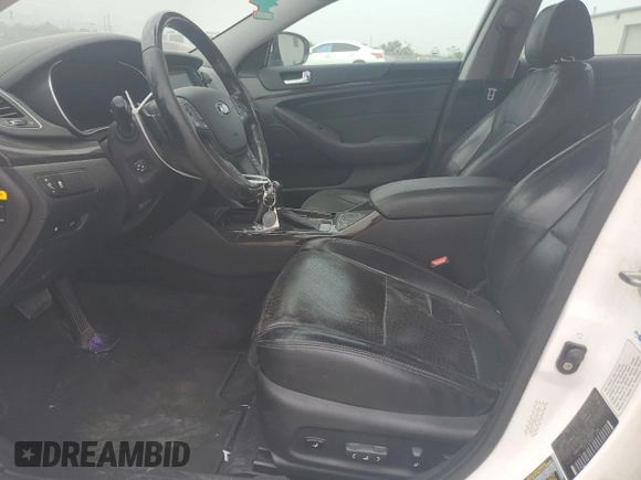 2014 Kia Cadenza Premium with VIN KNALN4D78E5163189, listed as a Copart auction lot 71295594 with 201,785 mi miles and Salvage Title. Bid and sale history available at carsss.com. Image 7.