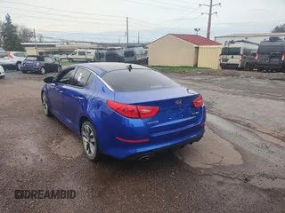 2015 Kia Optima SX Turbo with VIN 5XXGR4A62FG436001, listed as a Copart auction lot 52134035 with 90,737 mi miles and Clean Title. Bid and sale history available at carsss.com. Image 3.
