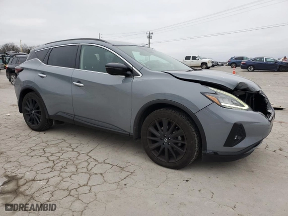 2022 Nissan Murano SV with VIN 5N1AZ2BS2NC125071, listed as a Copart auction lot 87424314 with 97,967 mi miles and Salvage Title. Bid and sale history available at carsss.com. Image 4.