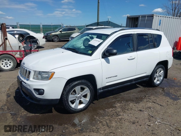 2012 Jeep Compass Sport with VIN 1C4NJDBB1CD588884, listed as a IAAI auction lot 41918765 with 199,008 mi miles. Bid and sale history available at carsss.com. Image 17.
