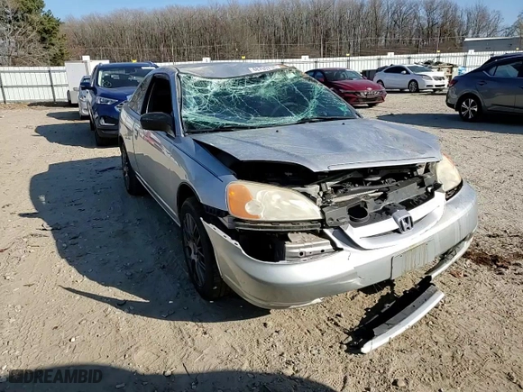 2002 Honda Civic LX with VIN 1HGEM21502L062792, listed as a Copart auction lot 48700715 with 190,713 mi miles and Salvage Title. Bid and sale history available at carsss.com. Image 10.
