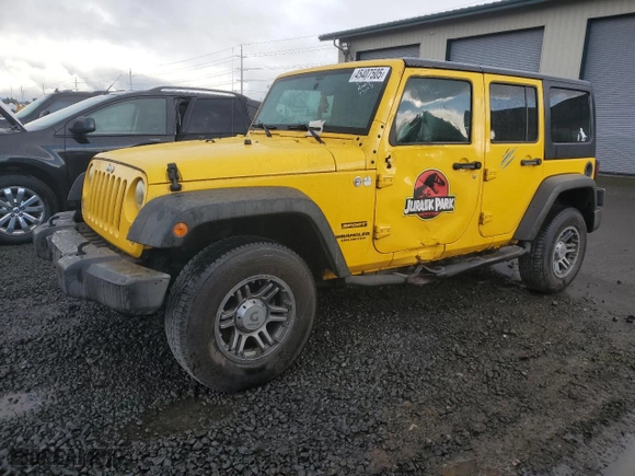 2015 Jeep Wrangler Unlimited Sport with VIN 1C4BJWDG9FL660030, listed as a Copart auction lot 45407505 with 120,027 mi miles and Salvage Title. Bid and sale history available at carsss.com. Image 1.