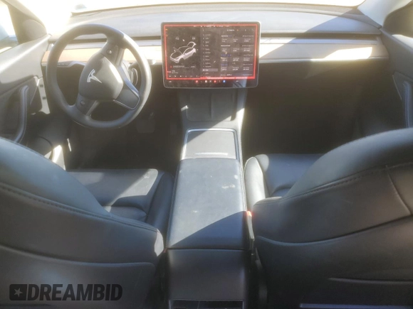 2022 Tesla Model Y Long Range with VIN 7SAYGDEE3NF385950, listed as a Copart auction lot 48481785 with 48,138 mi miles and Salvage Title. Bid and sale history available at carsss.com. Image 8.