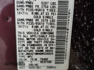 2013 Nissan Murano SV with VIN JN8AZ1MW4DW304888, listed as a Copart auction lot 44123955 with 134,020 mi miles and Salvage Title. Bid and sale history available at carsss.com. Image 13.