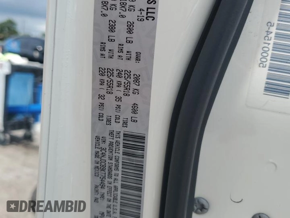 2019 Jeep Compass High Altitude z VIN 3C4NJDCB9KT754494, wystawiony jako Copart lot #63302005 z przebiegiem 82 620 mil mil oraz Szkoda całkowita • Salvage title. Historia ofert i sprzedaży dostępna na DreamBid. Obrazek 13.