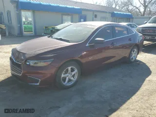 2016 Chevrolet Malibu LS with VIN 1G1ZB5ST3GF313971, listed as a Copart auction lot 47737505 with 99,747 mi miles and Salvage Title. Bid and sale history available at carsss.com. Image 1.