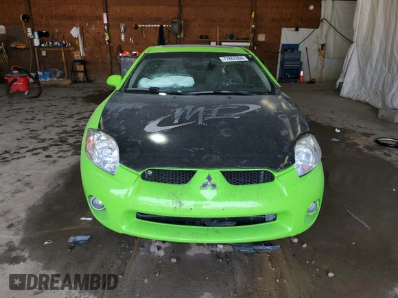 2007 Mitsubishi Eclipse GS with VIN 4A3AK24F07E000003, listed as a Copart auction lot 77862004 with 0 mi miles and Salvage Title. Bid and sale history available at carsss.com. Image 5.
