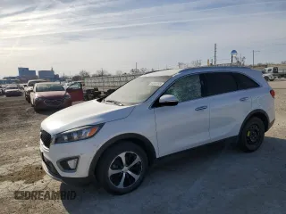 2016 Kia Sorento EX with VIN 5XYPH4A16GG004516, listed as a Copart auction lot 44593095 with 163,760 mi miles and Salvage Title. Bid and sale history available at carsss.com. Image 1.