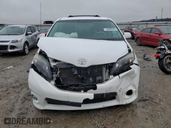 2011 Toyota Sienna SE with VIN 5TDXK3DC9BS075469, listed as a Copart auction lot 44900265 with 164,214 mi miles and Salvage Title. Bid and sale history available at carsss.com. Image 5.