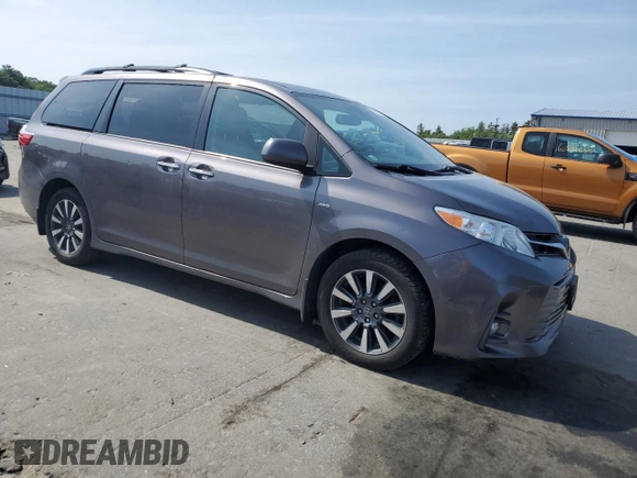2019 Toyota Sienna XLE with VIN 5TDDZ3DC5KS221137, listed as a Copart auction lot 60358185 with 105,767 mi miles and Salvage title. Bid and sale history available at DreamBid. Image 4.
