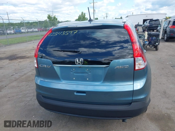 2013 Honda CR-V EX-L with VIN 5J6RM4H77DL073451, listed as a IAAI auction lot 42343597 with 90,999 mi miles and . Bid and sale history available at DreamBid. Image 16.