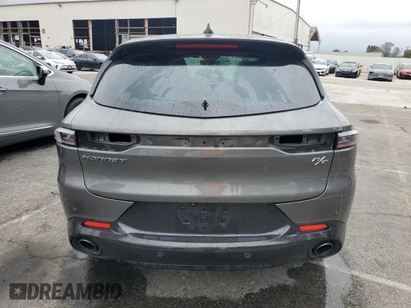 2024 Dodge Hornet R/T with VIN ZACPDFCW4R3A26279, listed as a Copart auction lot 55954045 with 25,965 mi miles and Salvage title. Bid and sale history available at DreamBid. Image 6.