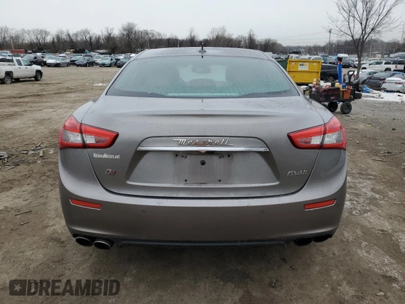 2016 Maserati Ghibli S Q4 with VIN ZAM57RTA5G1165956, listed as a Copart auction lot 88790285 with 64,002 mi miles and Salvage title. Bid and sale history available at DreamBid. Image 6.
