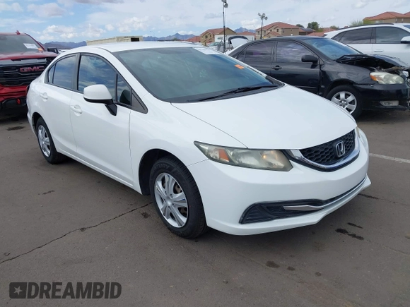 2013 Honda Civic LX with VIN 19XFB2F58DE093155, listed as a IAAI auction lot 41784537 with 138,934 mi miles and . Bid and sale history available at DreamBid. Image 1.