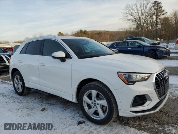 2022 Audi Q3 Premium with VIN WA1AUCF32N1002159, listed as a Copart auction lot 86177364 with 29,458 mi miles and Salvage Title. Bid and sale history available at carsss.com. Image 4.