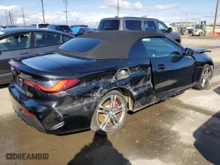 2023 BMW 4 Series 430i with VIN WBA23AT02PCL61138, listed as a Copart auction lot 45606085 with 18,698 mi miles and Salvage Title. Bid and sale history available at carsss.com. Image 3.