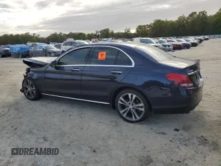 2016 Mercedes-Benz C 300 with VIN WDDWF4JB7GR145676, listed as a Copart auction lot 50071765 with 43,350 mi miles and Salvage Title. Bid and sale history available at carsss.com. Image 2.