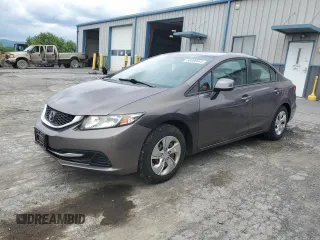 2013 Honda Civic LX z VIN 19XFB2F54DE292297, wystawiony jako Copart lot #58866645 z przebiegiem 118 321 mil mil oraz Szkoda całkowita • Salvage title. Historia ofert i sprzedaży dostępna na DreamBid. Obrazek 1.
