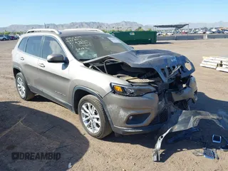 2019 Jeep Cherokee Latitude with VIN 1C4PJLCB2KD474165, listed as a IAAI auction lot 42100594 with 91,363 mi miles and . Bid and sale history available at DreamBid. Image 1.