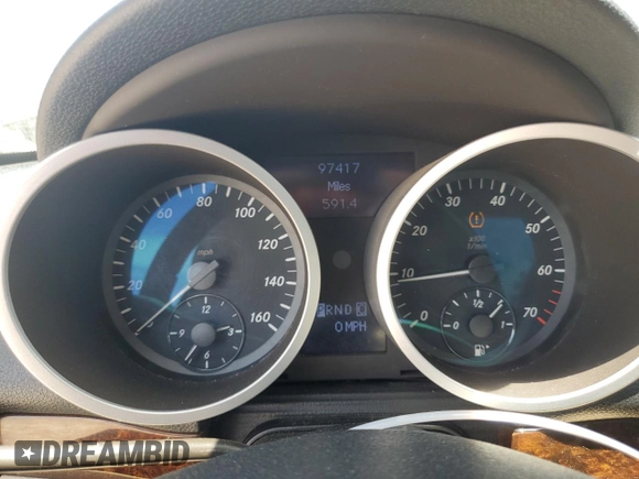 2008 Mercedes-Benz SLK 350 with VIN WDBWK56F88F183023, listed as a Copart auction lot 61228454 with 97,417 mi miles and Salvage title. Bid and sale history available at DreamBid. Image 9.