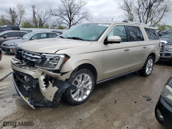 2018 Ford Expedition Max Limited with VIN 1FMJK2AT8JEA61020, listed as a Copart auction lot 47886314 with 84,461 mi miles and Salvage Title. Bid and sale history available at carsss.com. Image 1.