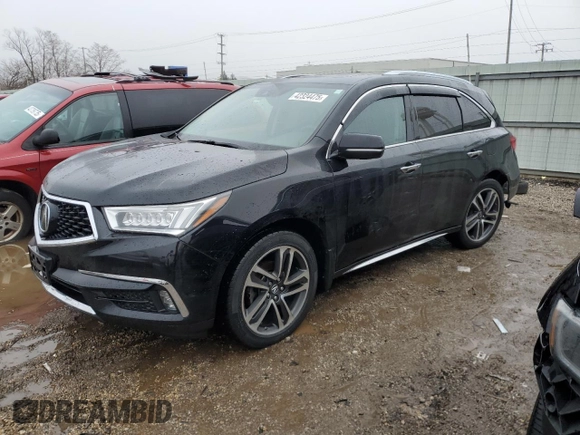 2017 Acura MDX w/Advance Pkg with VIN 5FRYD4H80HB001699, listed as a Copart auction lot 42324475 with 146,707 mi miles and Salvage Title. Bid and sale history available at carsss.com. Image 1.