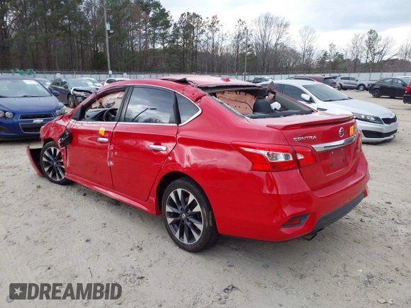 2017 Nissan Sentra SR Turbo with VIN 3N1CB7APXHY221105, listed as a IAAI auction lot 41727118 with Not Provided miles and . Bid and sale history available at carsss.com. Image 3.