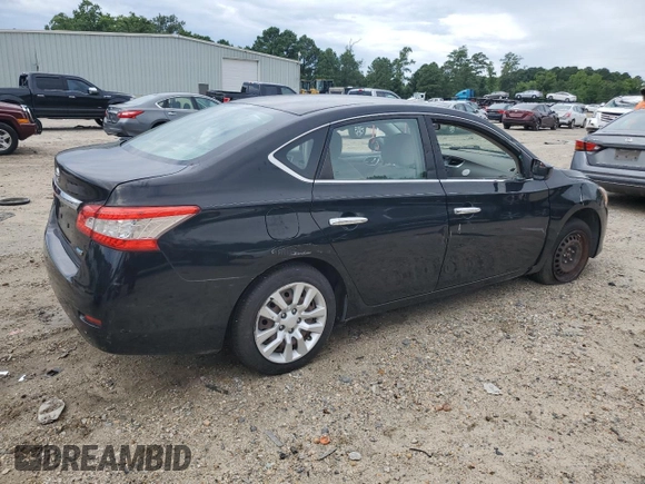 2013 Nissan Sentra S with VIN 3N1AB7AP2DL778119, listed as a Copart auction lot 65835614 with 99,623 mi miles and Salvage Title. Bid and sale history available at DreamBid. Image 3.